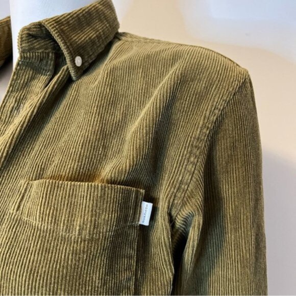 Frank And Oak Organic Cotton Corduroy Oversized Shirt in Brown Size XS - Picture 13 of 13
